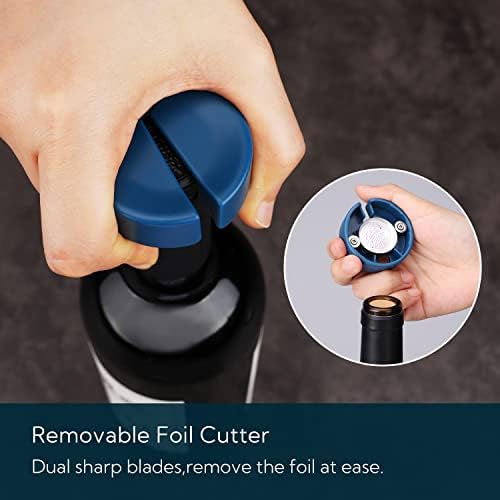 3 in 1 Wine Bottle Opener Corkscrew with Foil Cutter, Beer Bottle Opener with Magnetic Cap Catcher, Works Easily Like Electric Opener, Wine Corkscrew, Gifts for Men and Women