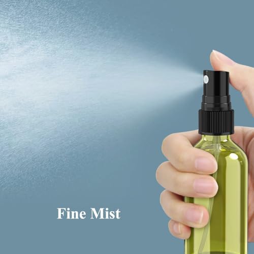 Wedama Spray Bottle, 4 oz Fine Mist Glass Spray Bottles, Little Refillable Liquid Containers for Watering Flowers Cleaning (16 Pack Olive Green) - Image 2
