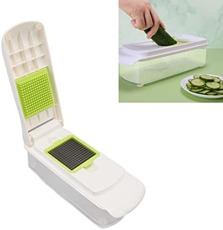 6 in 1 Vegetable Chopper Shredder Manual Handheld Food Chopper Cutter Dicer for Creative Plate Decoration - Image 3