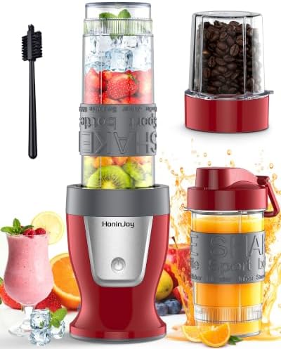 10-Piece Portable Personal Blender, 650W Smoothie Blenders by HoninJoy