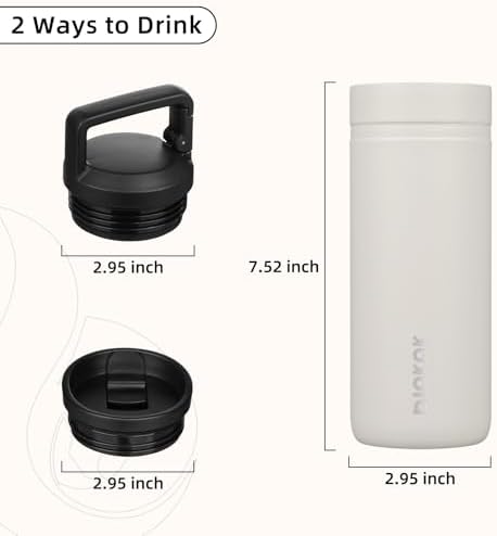 BJPKPK 20 oz Insulated Travel Water Bottle, Coffee Tumbler Stainless Steel - Image 4
