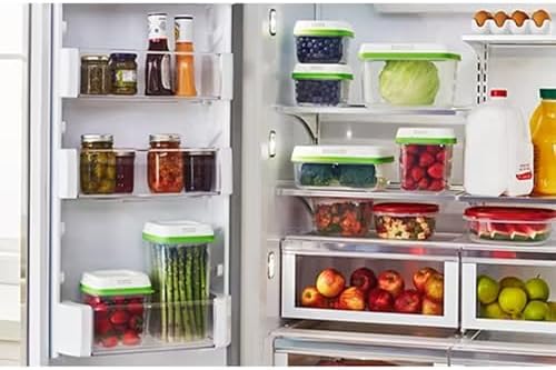 FreshWorks Produce Saver, Medium and Large Storage Containers, 6 Piece Set
