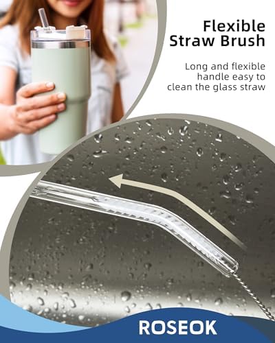 ROSEOK 2 in 1 Bottle Brush with Straw Cleaner Brush, Water Bottle Brush - Image 5