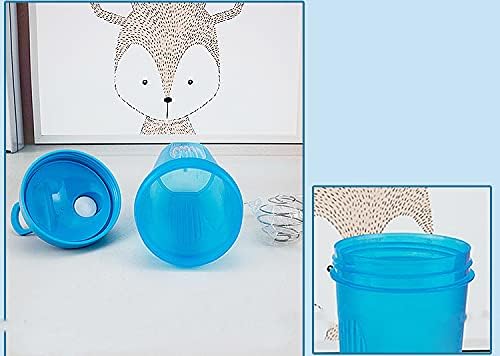 for Protein Powder Mix-BPA free,Leak Proof,Stainless Steel Whisk Ball,Wide Mouth-2 Packs (16OZ-400ML, Orange&Orange) - Image 3
