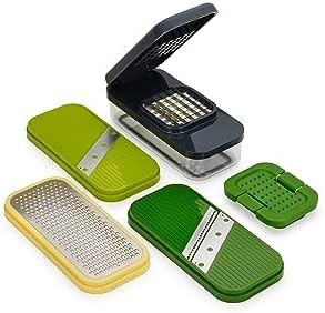 Joseph Joseph Multi-Prep Compact 4-in-1 Multifunctional Set, Kitchen Vegetable Chopper & Dicer, Cheese Grater, Mandoline Veggie Slicer, Food Julienne Cutter with Container by Unknown