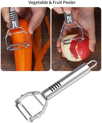 12Pcs Fruit&Veggie Carving Knife Set,Garnish Tool,Stainless Steel