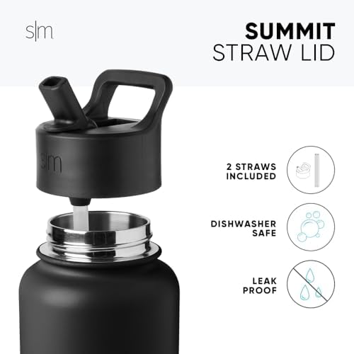 Simple Modern Insulated Water Bottle with Straw | 22oz | Beige