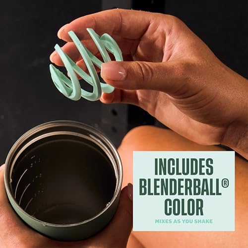 BlenderBottle Tumbler 2-in-1 Stainless Steel Shaker Bottle 24 oz, Sea Glass - Image 3