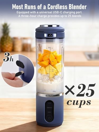 Cordless Portable Blender,Smoothies,Removable Vessel,3 model,20oz cup - Image 4