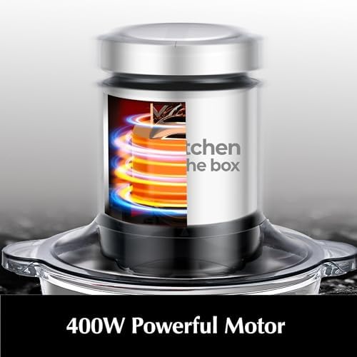 Kitchen in the box 3cups Mini Food Processors,Small Meat Grinder & Food Chopper Electric - Image 5