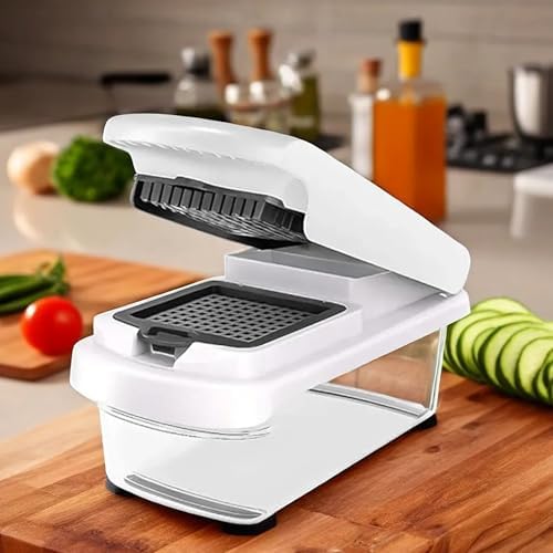 15-in-1 Vegetable Chopper and Mandoline Slicer Set with Container - Multifunctional Vegetable Cutter and Chopper with Dicer Blades, Egg Separator & Spiralizer - Image 2