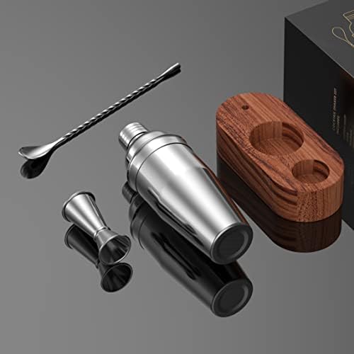 Cocktail Shaker Set,24oz Martini Shaker,Bartender Kit with Stand