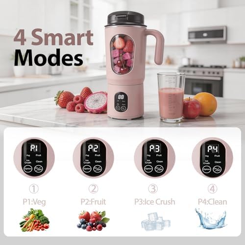 Portable Blender for Smoothies, 580ML USB-C Rechargeable Personal Blender - Image 2