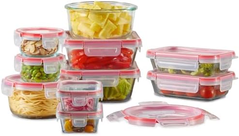 Freshlock (10-Pack) Mixed Sizes Airtight Glass Food Storage Set