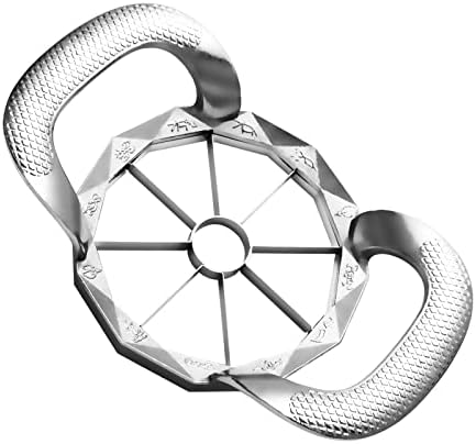 Apple Slicer, HEAVY DUTY Apple Corer, 8-Blade Stainless Steel Apple Cutter Divider Pitter ，Sturdy and Sharp