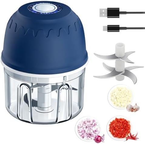 Electric Garlic Chopper, Mini Food Processor, 300ML by Spwejsr