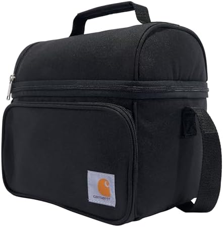 Camping Cooler, Worksite Lunch Box, Soft Shell Lunch Bag for Construction Sites, Work and Everyday Use, Black