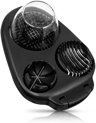 Egg Slicer for Hard Boiled Eggs - 3 Slice Modes Egg Cutter, Dicer, Chopper