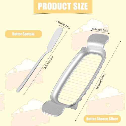 Stainless Steel Cheese Cutter and Butter Slicer with Butter Spatula - Image 2