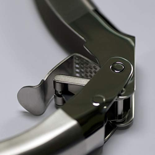 High-Capacity Stainless Steel Double-Lever Garlic Press