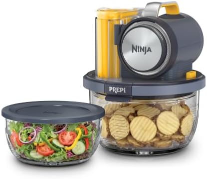 Ninja PREPi 5-in-1 Prep & Store System, Crinkle, Slice, Shred, PN301