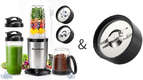 Replacement Grinder Flat Blades for BL3658-1-300 & Smoothie Blender, Personal Blender Grinder Combo by Savorfuze