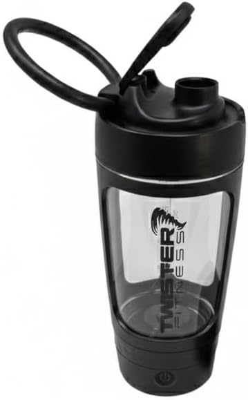 PULSE Electric Shaker Bottle for Protein Shakes – USB Rechargeable Mixer Cup, BPA-Free Tritan, for Meal Replacements & Fitness Drinks (Black, 21 OZ)