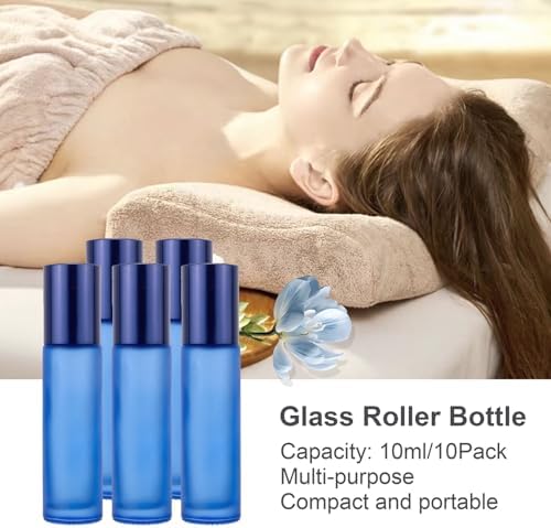 Kesell 10ml Glass Essential Oils Roller Bottles, 10-Pack, Small - Image 6