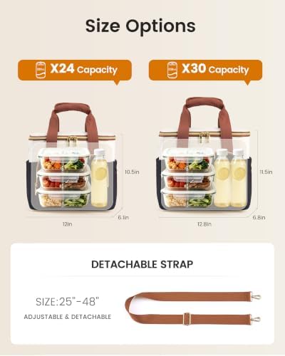 Lunch Box for Women, Insulated Adult Lunch Bag Women Cooler Tote