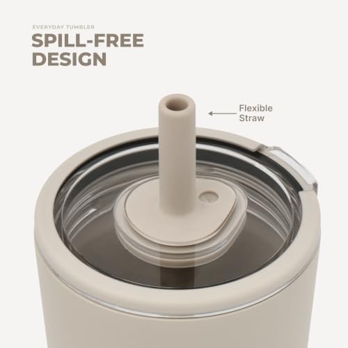 Everyday Tumbler 20 oz, Ceramic-Lined Straw Cup, Dune