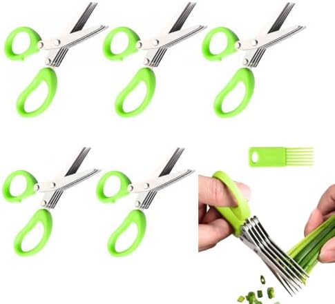 Herb Scissors Set, Multipurpose Cutting Shears for Kitchen, 5 PCS