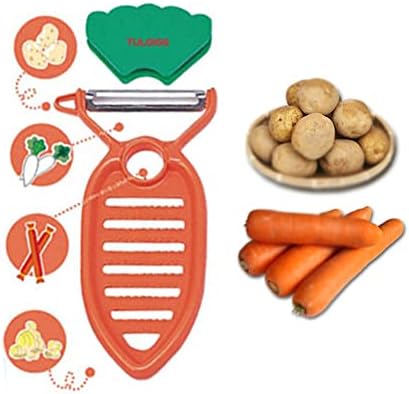 Roller Green Spring Onion Slicer Shredder + TULGIGS Vegetable Peeler - Image 7