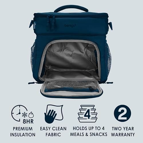 Prep Deluxe Insulated Meal Prep Lunch Bag for Adults, Holds 5 Meals