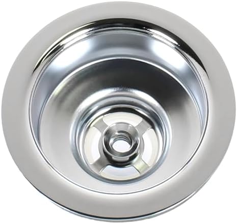 3.5" Sink Drain Assembly with Twist Lock Basket Strainer, Solid Brass, Polished Chrome