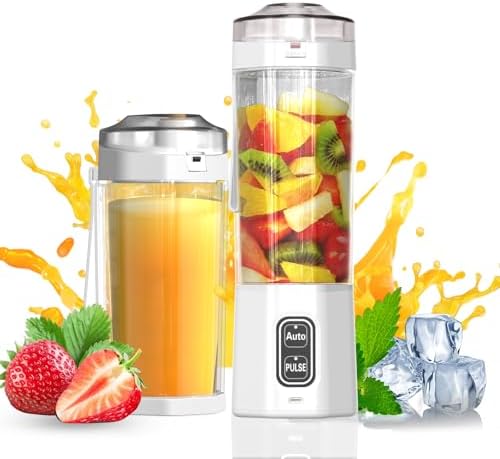 Portable Blender, Personal Blenders with Pulse Mode, Smoothie & Shake Maker by BESNOOW