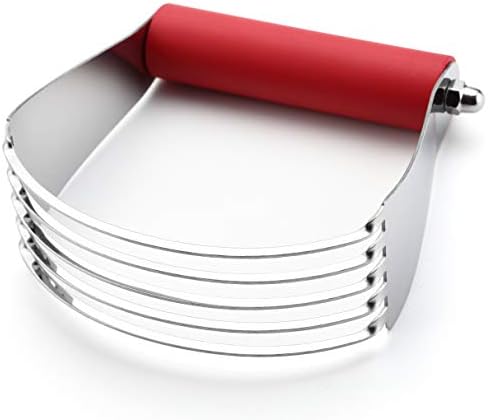 Spring Chef Large Dough Blender For Baking - Durable Pastry Blender - Red by SpringChef