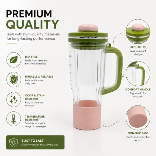 26oz Replacement Cup with Lid for Ninja BlendBOSS DB300 & DB351 - Image 4