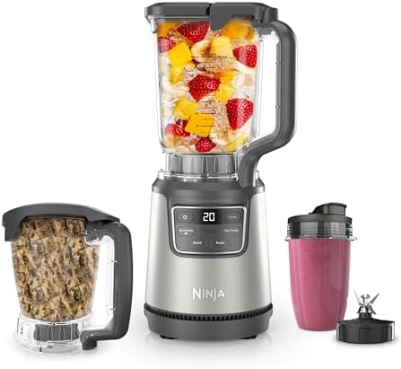 Ninja BlendPro Kitchen System, 72oz Blender, 5-Cup Processor, Beige, BO402 by Unknown