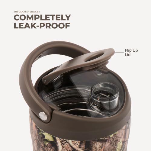 HydroJug Insulated Protein Shaker Bottle 24 oz, Silent Mixing, Woodland - Image 4