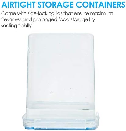 5.2L Flour Sugar Storage Containers, 4 PCS, Blue