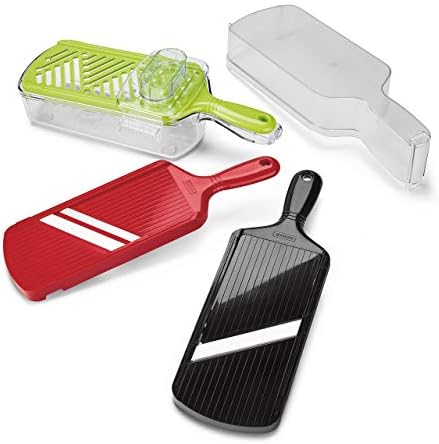 KYOCERA 6-Piece Ceramic Mandoline Slicer – Versatile Kitchen Prep Tool by Kyocera