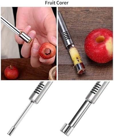 12Pcs Fruit&Veggie Carving Knife Set,Garnish Tool,Stainless Steel