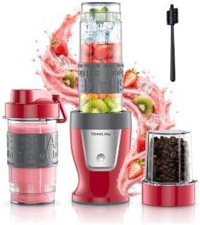 Smoothie Blender and Grinder Combo, 10-Piece Blenders Shakes by HoninJoy