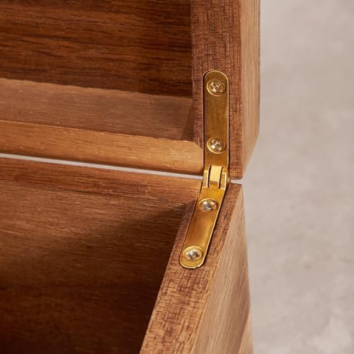 Acacia Wood Tea Bag Organizers, Tea Packet Storage Boxes, 8-Compartment Tea Caddy for Tea Bags Chest, Teabag Holder Containers, Teabox Station Display
