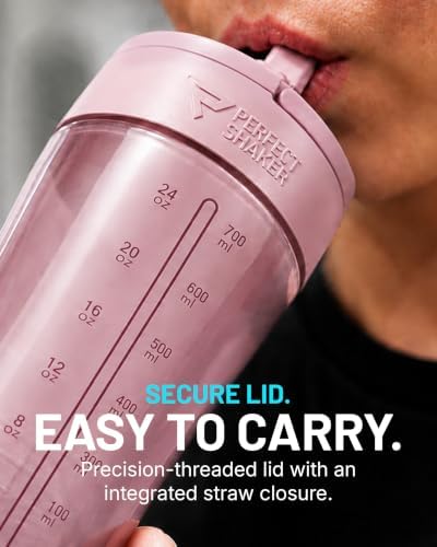 PerfectShaker LUMA 28oz Tritan Protein Shaker Bottle with Straw - Image 6