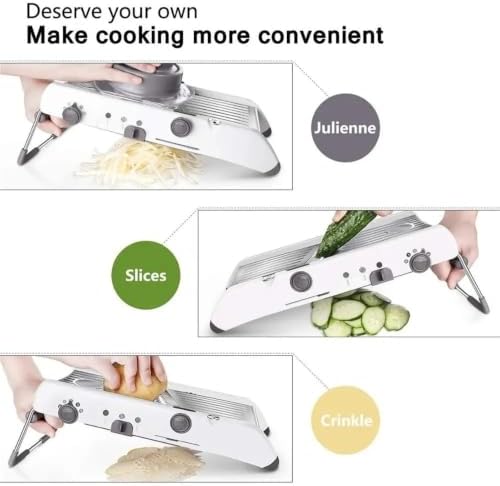 18-in-1 Adjustable Mandoline Slicer Stainless Steel Vegetable Cutter Grater - Image 6