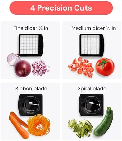 Pro Original Vegetable Chopper & Spiralizer, All-in-1 Kitchen Tool