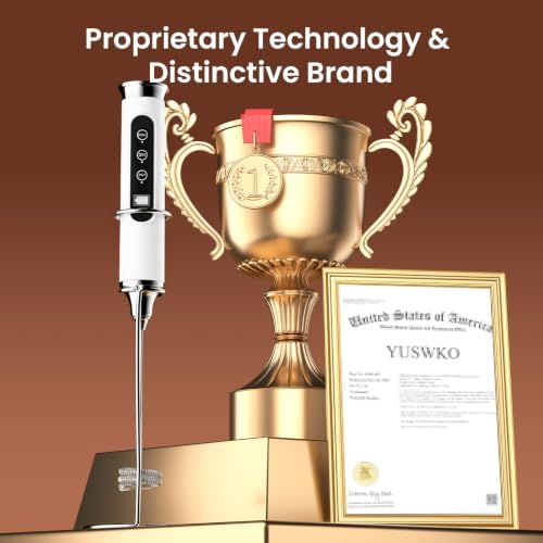 YUSWKO Milk Frother Wand for Coffee with Stand, Coffee Frother Handheld - Image 3