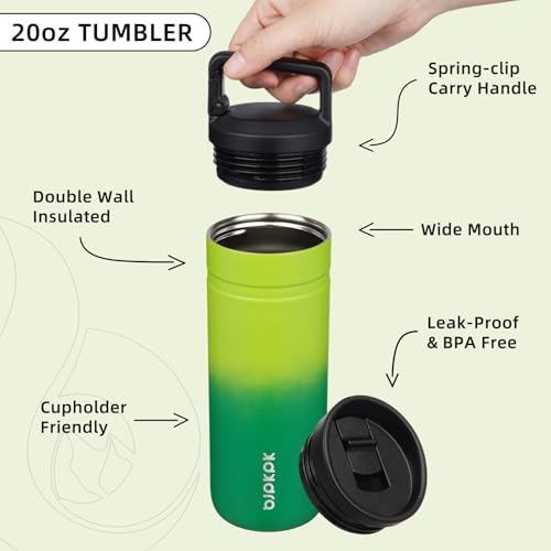 BJPKPK 20 oz Insulated Travel Water Bottle, Coffee Tumbler Stainless Steel - Image 3