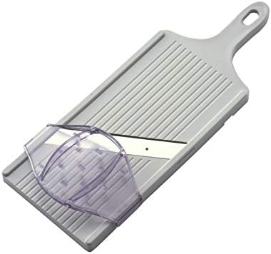 Suncraft BS-271 Cabbage Slicer, Julienne, 0.04 inch (1 mm), Fluffy Shop Finish, Wide 5.5 inches (14 cm), Wide with Safety Holder, Made in Japan, White
